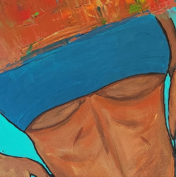 12x36 Acrylic Painting - Picture 3 of 5